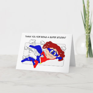 Super Student Card, Thank You from Teacher Card