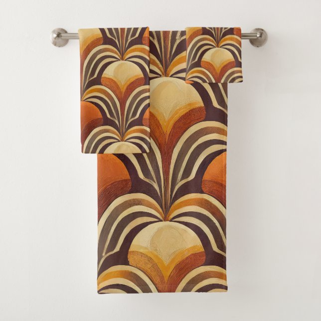 Super style mod 60s 70s towel set (Insitu)