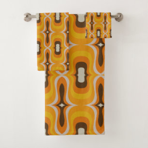 Super style mod 60s 70s towel set