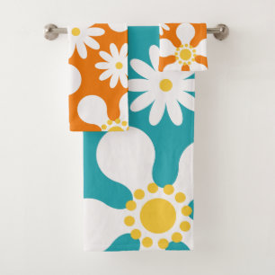 Super style mod 60s 70s towel set