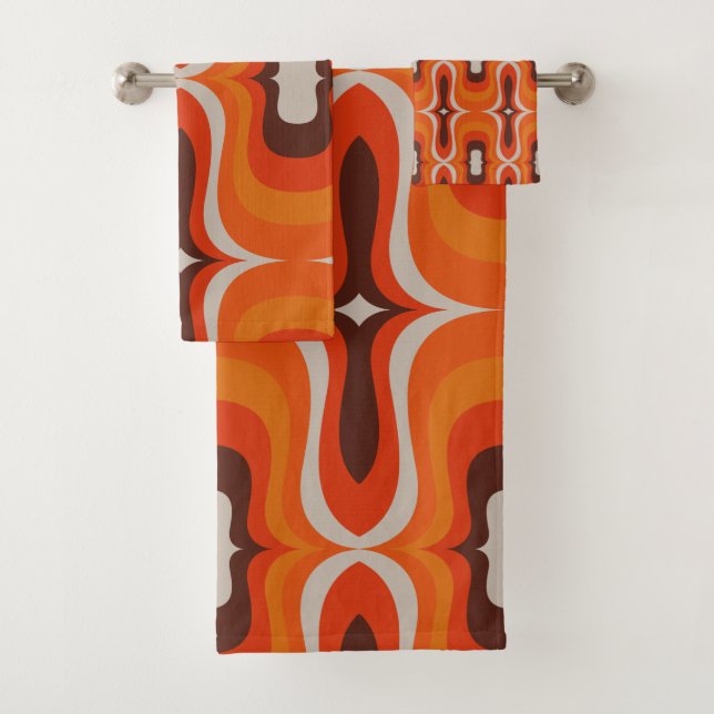 Super style mod 60s les années 70 ensemble serviet (En situation)