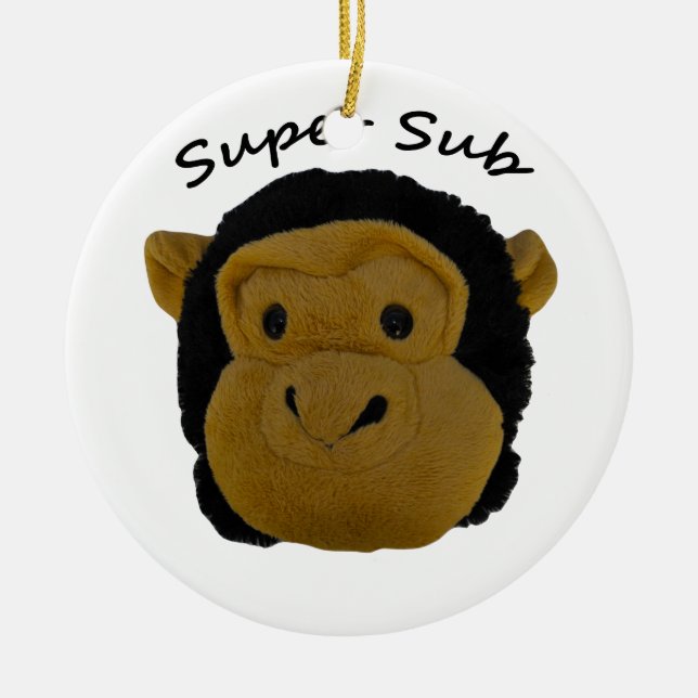 Super Sub Ceramic Ornament (Front)