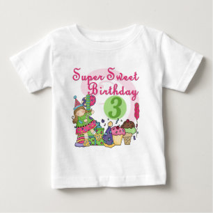 Super Sweet 3rd Birthday Tshirts and Gifts