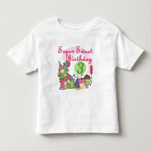 Super Sweet 3rd Birthday Tshirts and Gifts