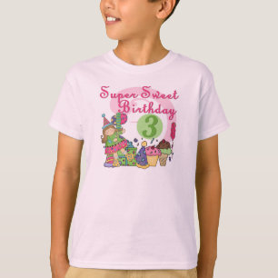Super Sweet 3rd Birthday Tshirts and Gifts