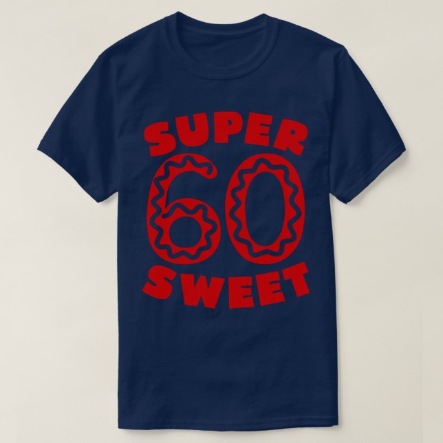 Super Sweet 60 Cherry Doughnut T-Shirt (Design Front)
