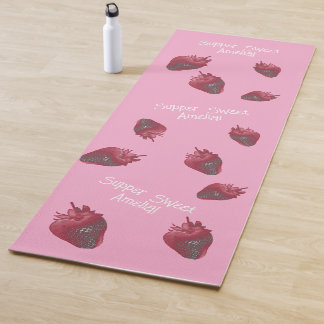 Super sweet Strawberry Personalized Yoga Mat