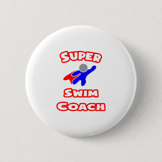 Super Swim Coach 2 Inch Round Button