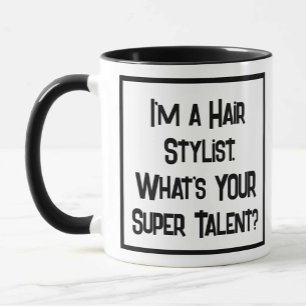 Super Talent de Coiffeur. Mug Café Deux Tons