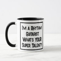 Super Talent guitariste rythmique. Mug à café à de