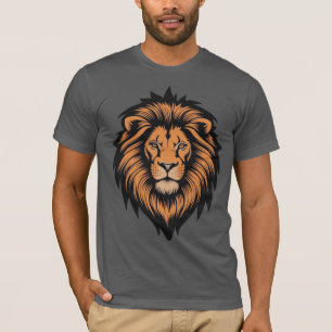 Super Tatouage Tête de Lion Style T-shirt