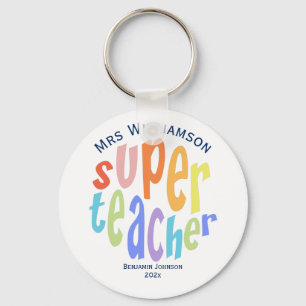 Super Teacher Appreciation Day Thank You Keychain