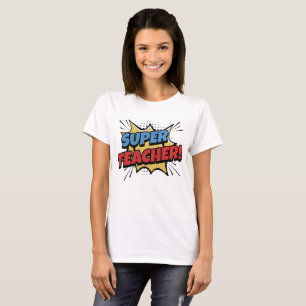 Super Teacher Comic Style T-Shirt