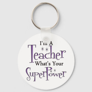 Super Teacher Keychain