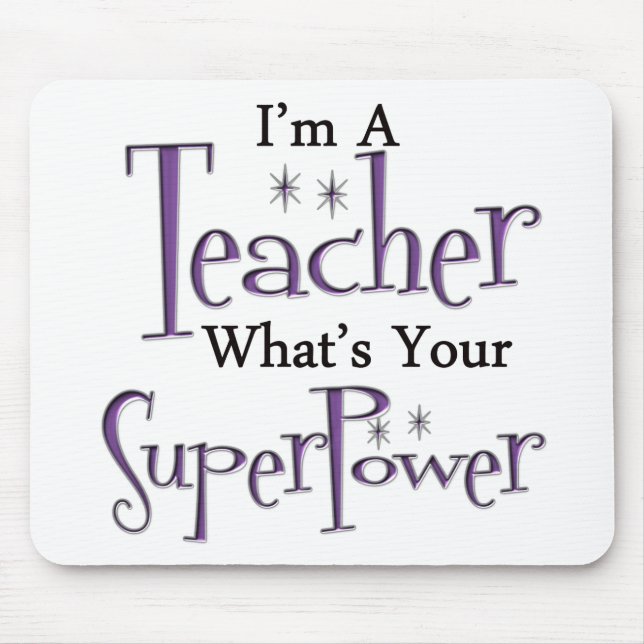 Super Teacher Mouse Pad (Front)
