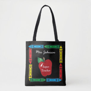 Super Teacher - Personalize Tote Bag