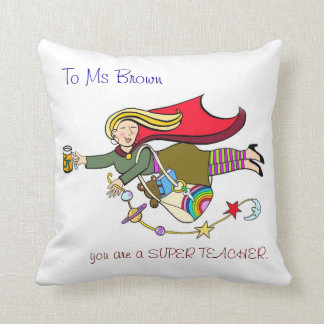 Super Teachers Throw Pillow