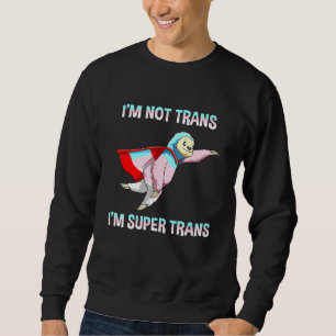 Super Transgender Pride Sloth Sweatshirt