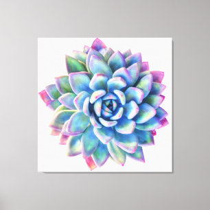Super trendy extra large succulent wall art