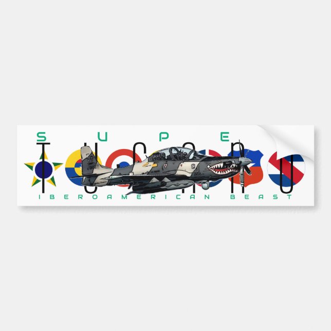 SUPER TUCANO BUMPER STICKER (Front)