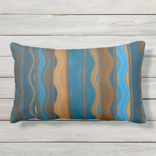 Super Turquoise, Bleu, Coussin en cuivre