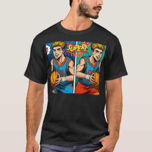Super Twins Playing basketball T-Shirt