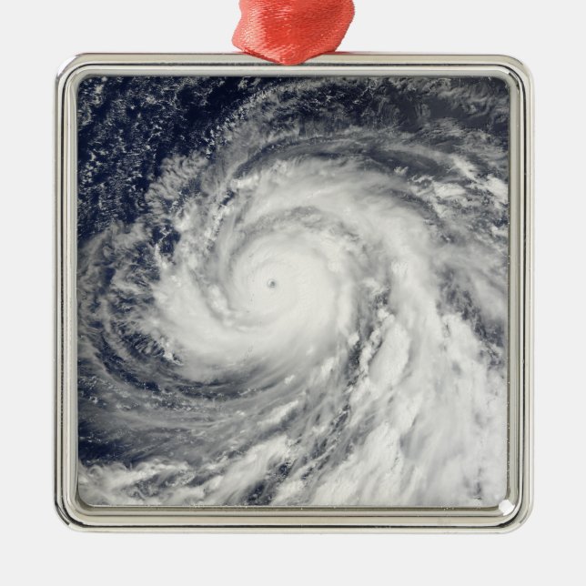 Super Typhoon Choi-wan over the Mariana Islands Metal Ornament (Front)