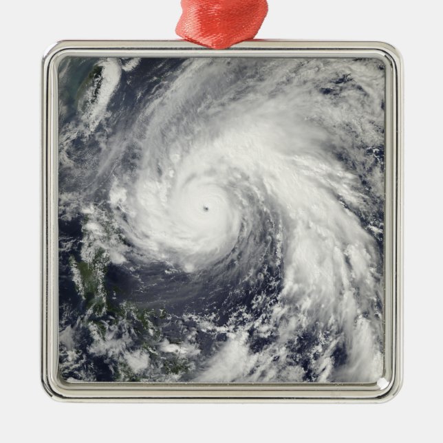 Super Typhoon Megi Metal Ornament (Front)