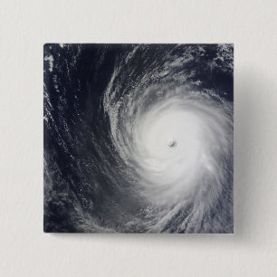 Super Typhoon Melor hovers over the Pacific Oce 2 Inch Square Button
