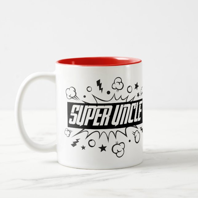 Super Uncle Two-Tone Coffee Mug (Left)