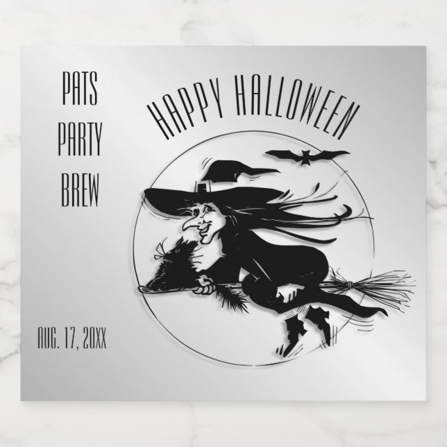 Super  Unique Halloween Brew Beer Bottle Label (Single Label)