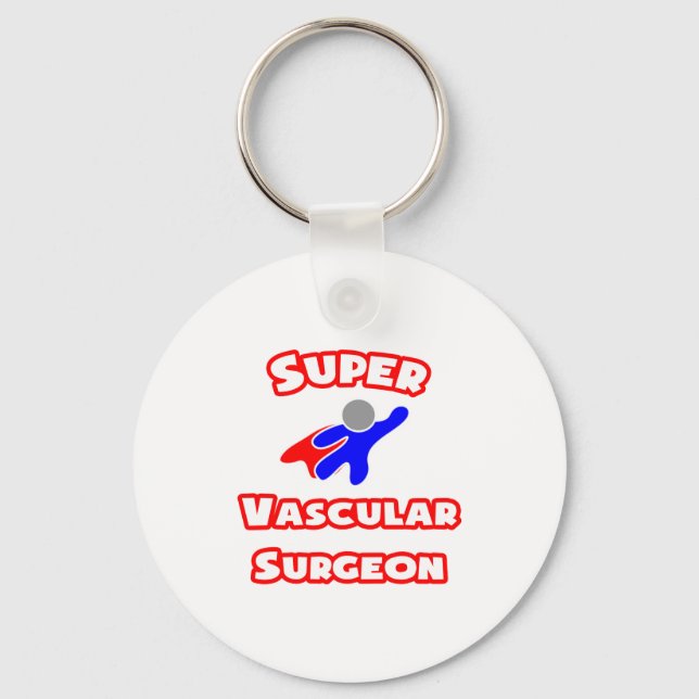 Super Vascular Surgeon Keychain (Front)