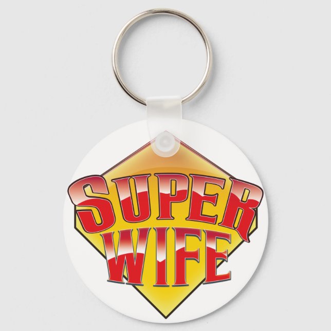Super Wife Keychain (Front)