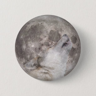 Super Wolf Moon 2 Inch Round Button