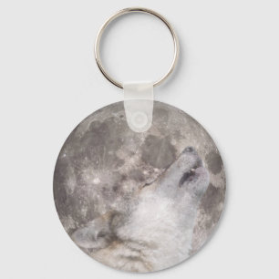 Super Wolf Moon Keychain