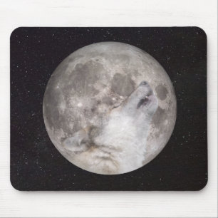 Super Wolf Moon Mouse Pad