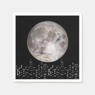Super Wolf Moon Napkin