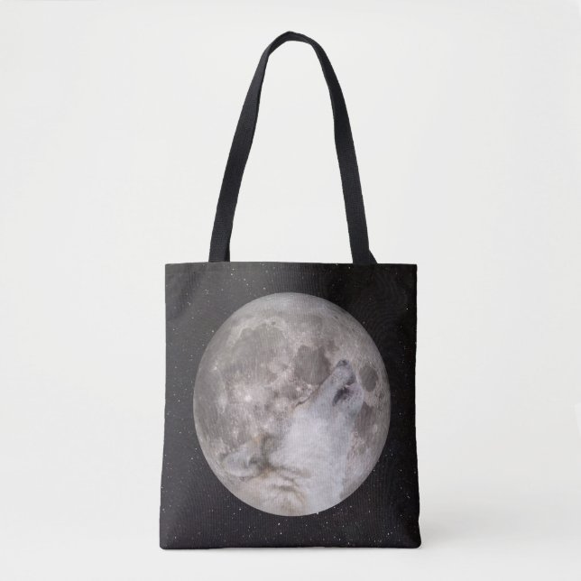 Super Wolf Moon Tote Bag (Front)