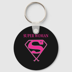 Super Woman (Breast Cancer Awareness)  Keychain