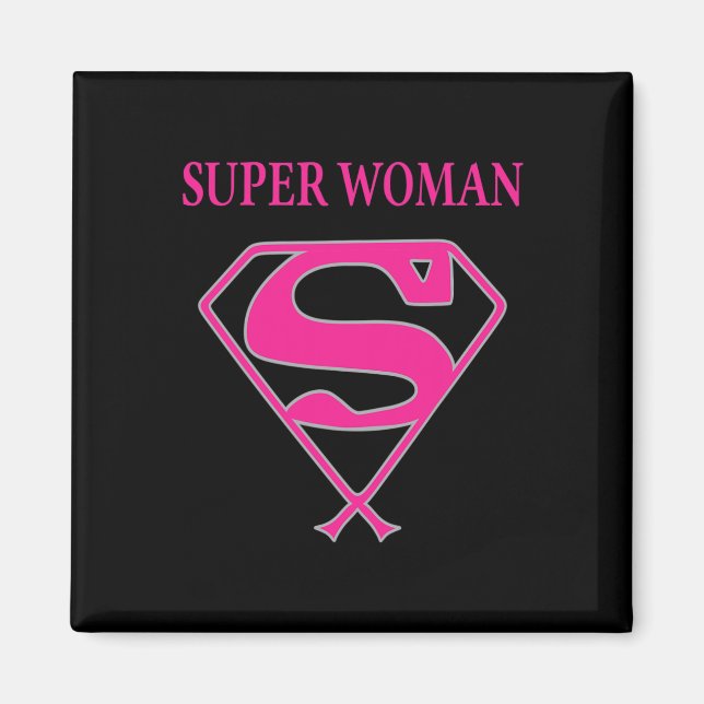 Super Woman (Breast Cancer Awareness)  Magnet (Front)