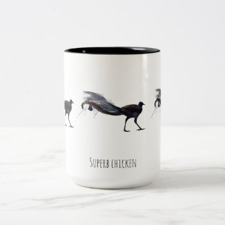Superb chicken Two-Tone coffee mug