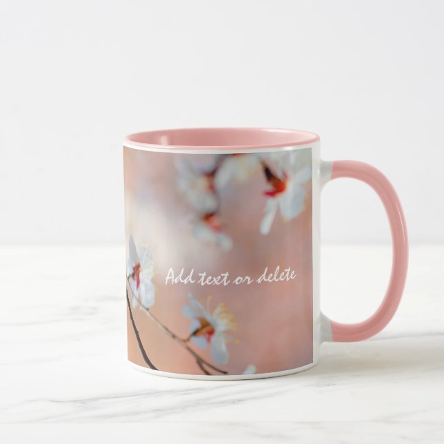 Superb Japanese Apricot Flowers Mug (Right)