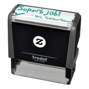 "Superb Job!" Educator Feedback Rubber Stamp