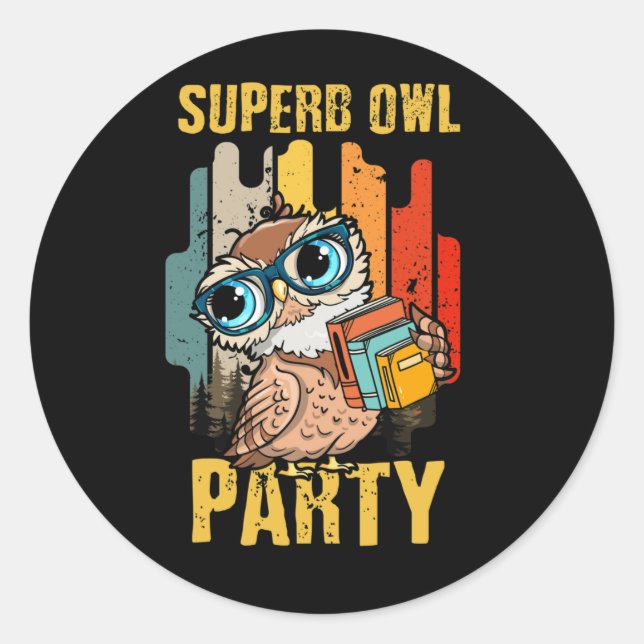 Superb Owl Party What We Do in the Shadows Classic Classic Round Sticker (Front)