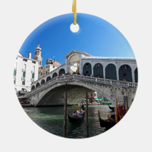 Superb! Ultimate Venice, Rialto, Grand Canal Ceramic Ornament