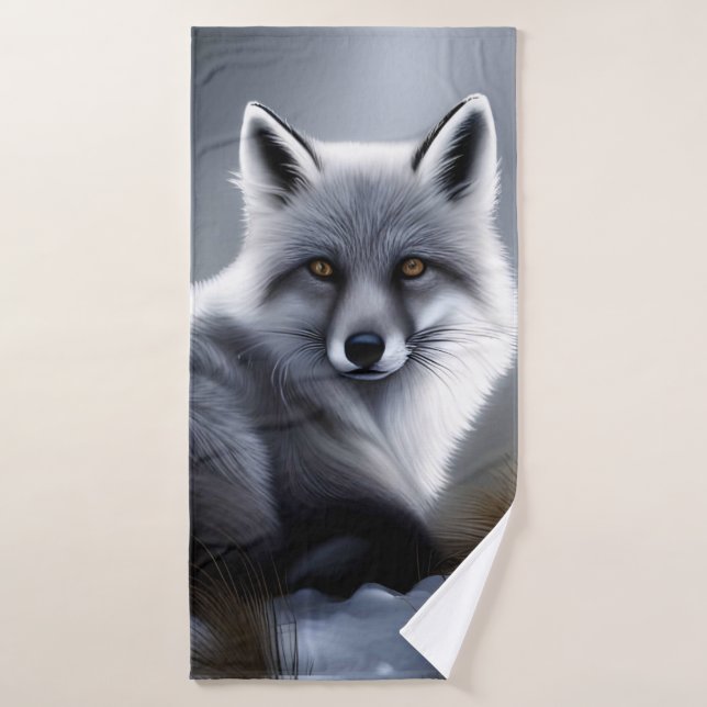 Superbe Renard Artique (Serviette de bain)