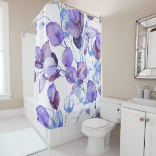 Superbe rideau de douche fleuri