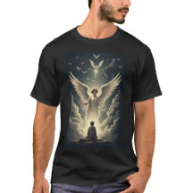 Superbe T-shirt pour hommes Glorieux Anges Céleste