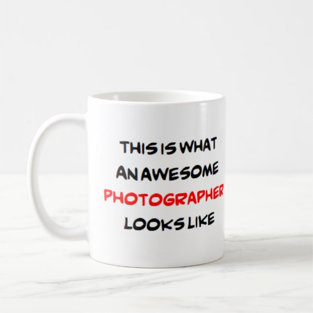 superbe tasse à café photographe (Gauche)