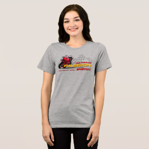Superbike Racing Maximum Passion Biker Graphic 1 Tri-Blend Shirt